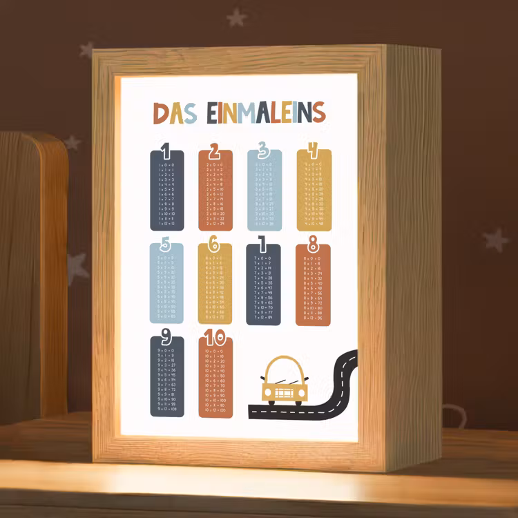 Educatief - Leren rekenen - Auto - Vermenigvuldigingstabel Light Box met kabel klein -zzz_3d_website