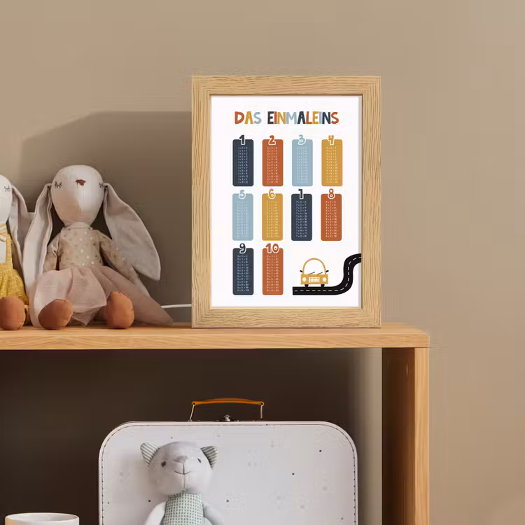 Educatief - Leren rekenen - Auto - Vermenigvuldigingstabel Light Box met kabel klein -sfeer2_kind