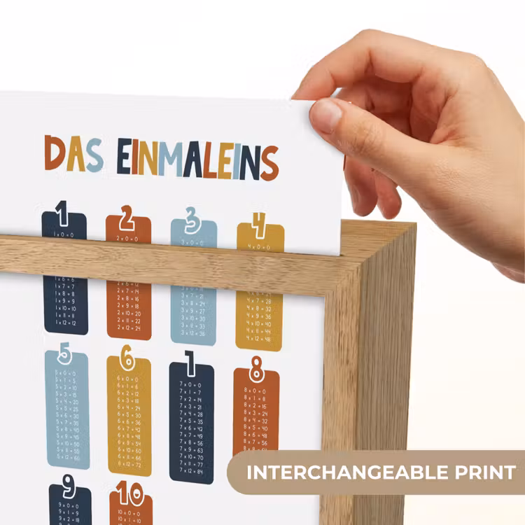 Educatief - Leren rekenen - Auto - Vermenigvuldigingstabel Light Box met kabel (Kinderlampje) klein -USP_websiteprintEN