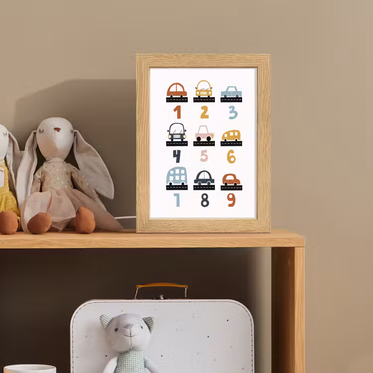 Educatief - Leren tellen - Auto's - 1-10 - Jongens Light Box met kabel klein -sfeer2_kind