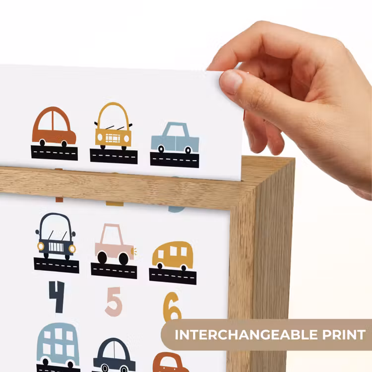 Educatief - Leren tellen - Auto's - 1-10 - Jongens Light Box met kabel (Kinderlampje) klein -USP_websiteprintEN