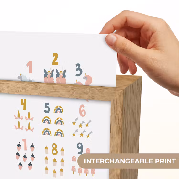 Educatief - Leren tellen - Wit - 1-10 - Meisjes Light Box met kabel (Kinderlampje) klein -USP_websiteprintEN