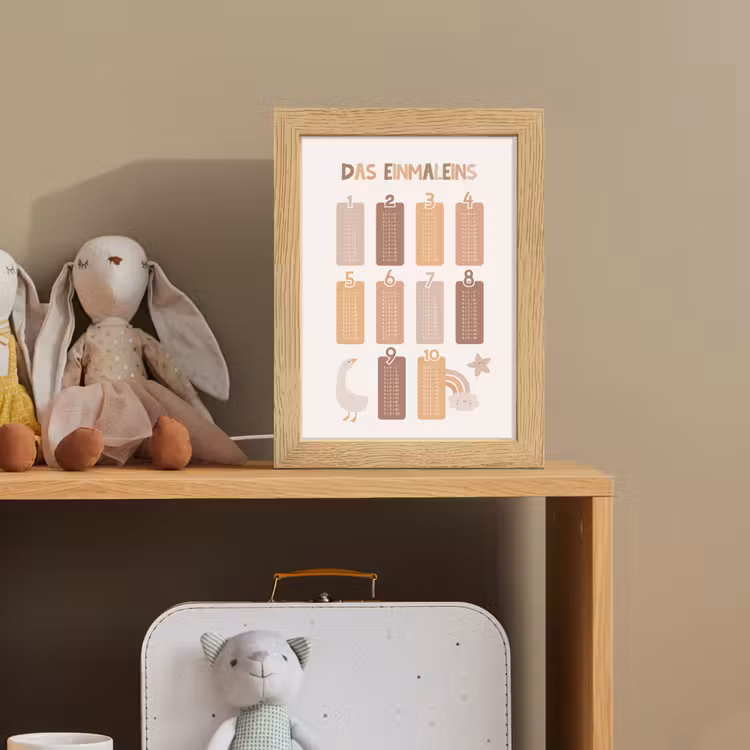 Educatief - Leren rekenen - Pastel - Vermenigvuldigingstabel Light Box met kabel klein -sfeer2_kind