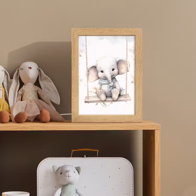 Olifant - Dier - Kinderen Light Box met kabel klein -sfeer2_kind