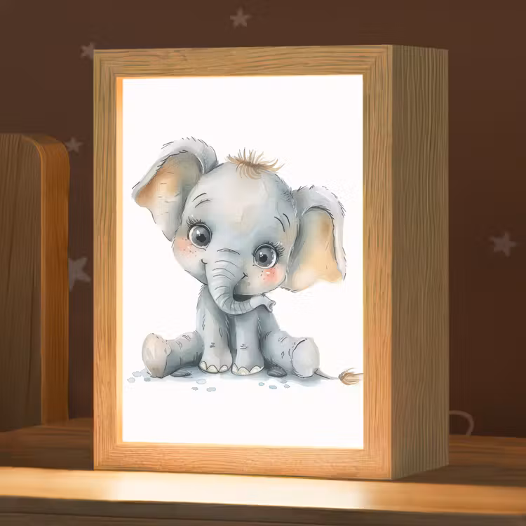 Olifant - Baby dier Light Box met kabel klein -zzz_3d_website