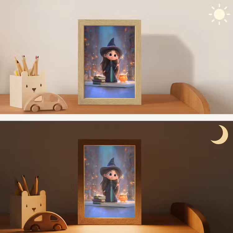 Tovenares - Magie - Toverstaf - Sterren Light Box met kabel klein -sfeer3_kind