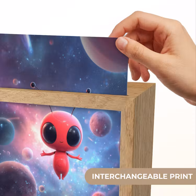 Buitenaards wezen - Rood - Planeten Light Box met kabel (Kinderlampje) klein -USP_websiteprintEN