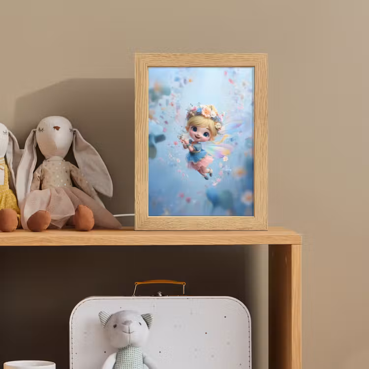 Fee - Bloemen - Sprookje - Blauw Light Box met kabel klein -sfeer2_kind