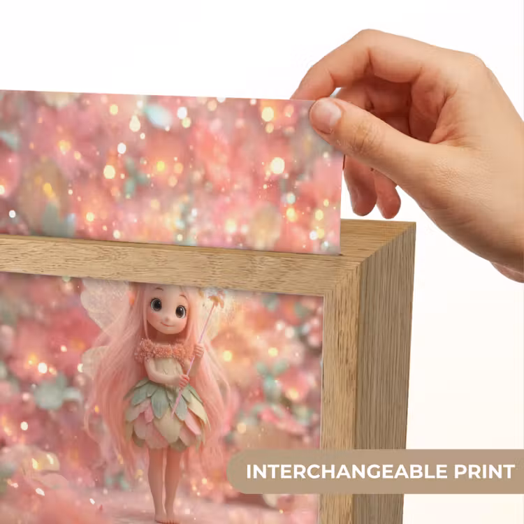 Fee - Bloemen - Roze Light Box met kabel (Kinderlampje) klein -USP_websiteprintEN