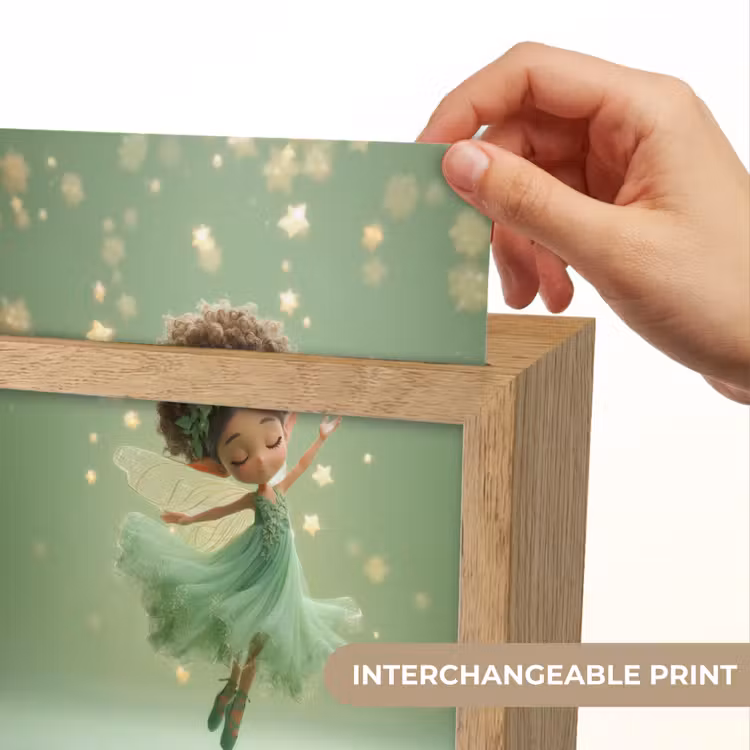 Fee - Groen - Sprookje - Sterren Light Box met kabel (Kinderlampje) klein -USP_websiteprintEN