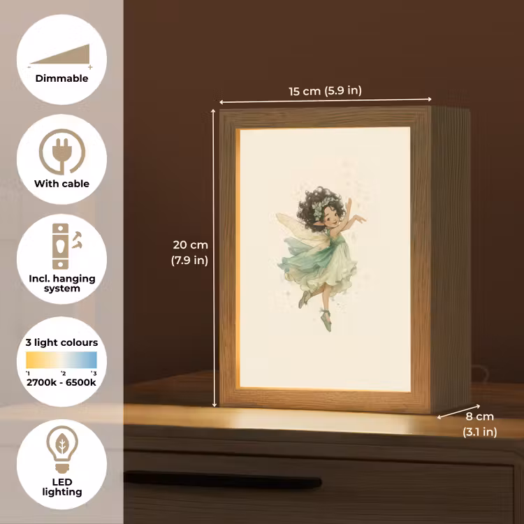 Fee - Groen - Magie Light Box met kabel (Kinderlampje) klein -USP_EN