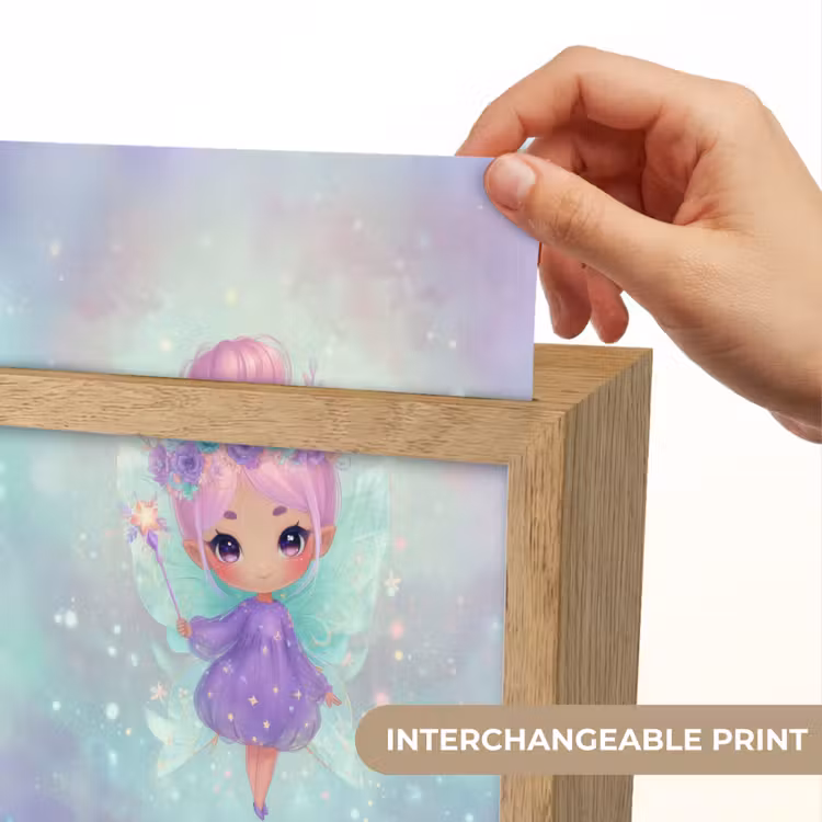 Fee - Paars - Glinsters Light Box met kabel (Kinderlampje) klein -USP_websiteprintEN