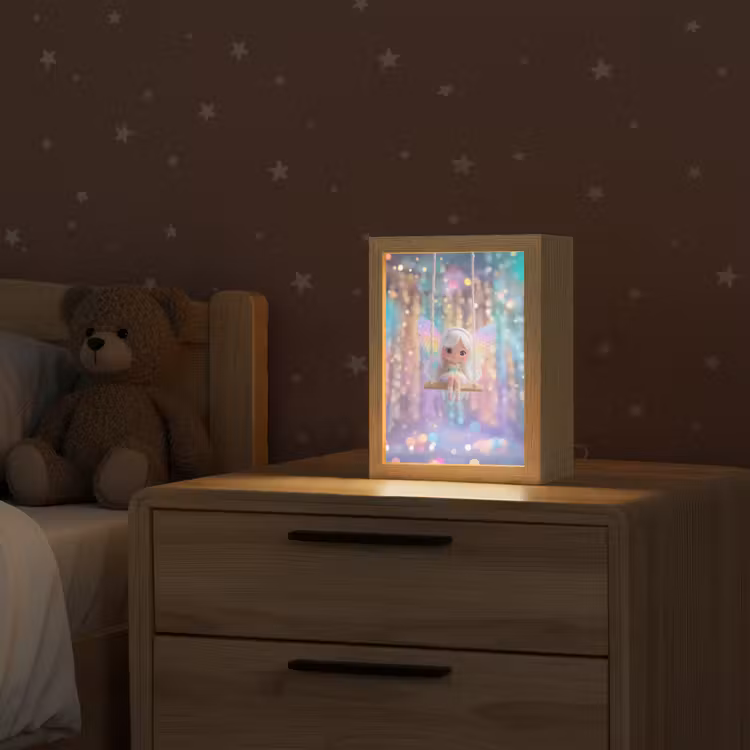 Fee - Schommel - Paars - Glinsters Light Box met kabel klein -sfeer1_kind