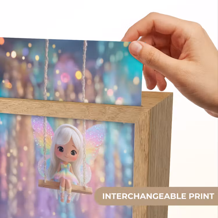 Fee - Schommel - Paars - Glinsters Light Box met kabel (Kinderlampje) klein -USP_websiteprintEN