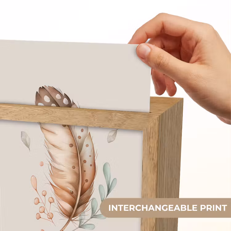 Veer - Bohemian - Boho - Pastel kleuren Light Box met kabel (Kinderlampje) klein -USP_websiteprintEN