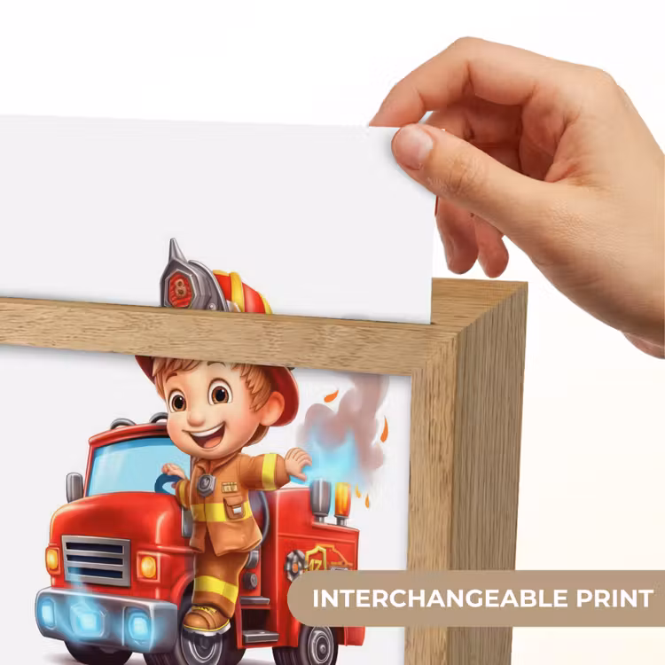 Brandweerwagen - Jongens - Kind - Rood Light Box met kabel (Kinderlampje) klein -USP_websiteprintEN