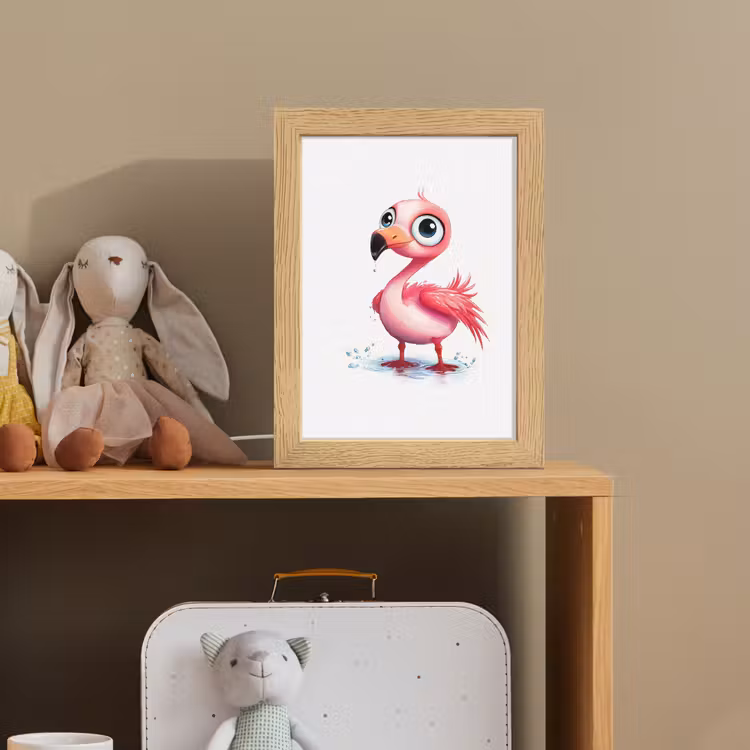 Flamingo - Roze - Water Light Box met kabel klein -sfeer2_kind