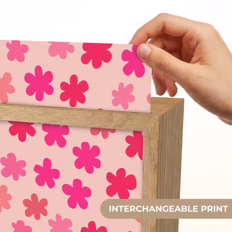 Bloemen - Patroon - Roze Light Box met kabel (Kinderlampje) klein -USP_websiteprintEN