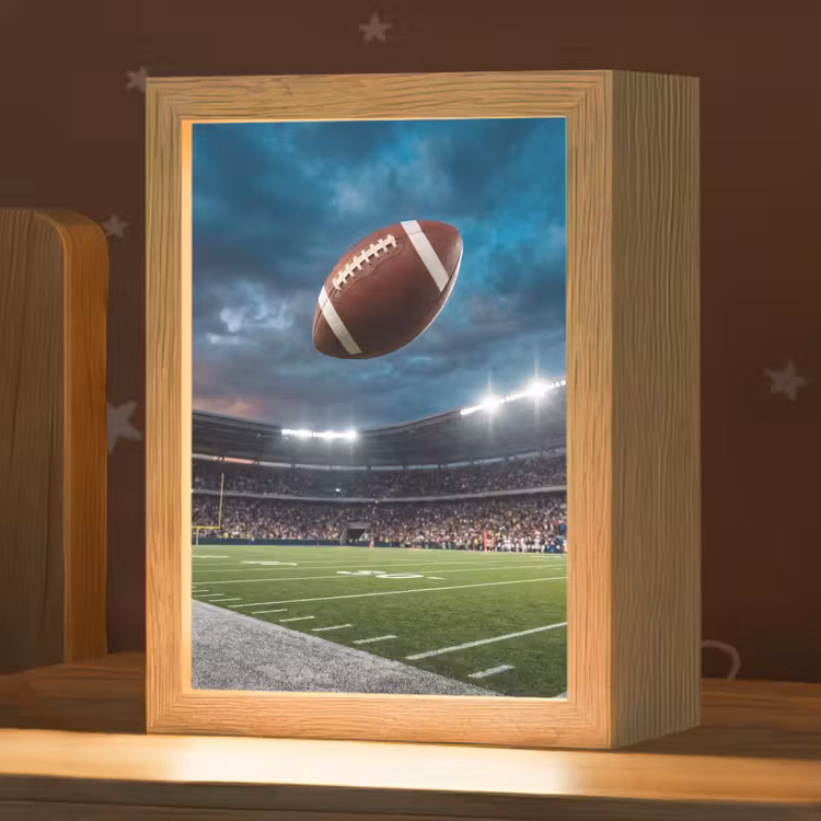 Football - Bal - Stadion - Sport Light Box met kabel (Kinderlampje) klein -zzz_3d_website