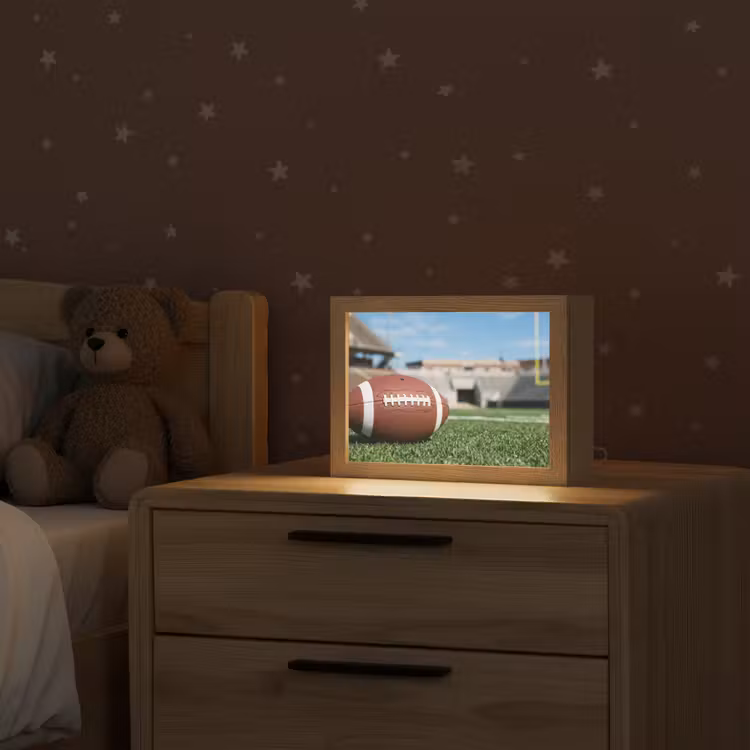 Football - Veld - Stadion - Sport Light Box met kabel (Kinderlampje) klein -sfeer1_kind