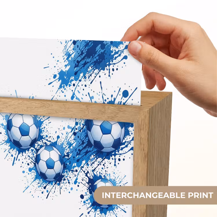 Voetballen - Verf - Sport - Blauw Light Box met kabel (Kinderlampje) klein -USP_websiteprintEN