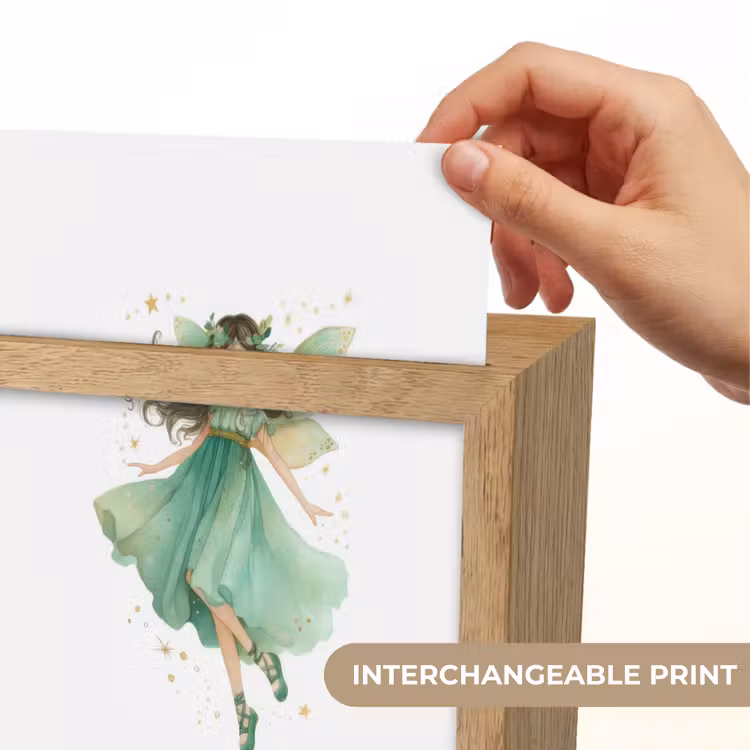 Bosfee - Groen - Sprookje Light Box met kabel (Kinderlampje) klein -USP_websiteprintEN