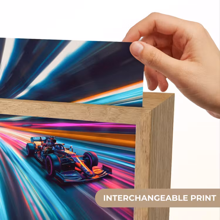 Formule 1 - Auto - Race - Jongens - Kleurrijk Light Box met kabel (Kinderlampje) klein -USP_websiteprintEN
