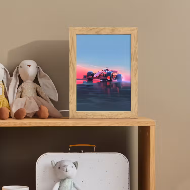 Formule 1 - Race - Auto - Jongens Light Box met kabel klein -sfeer2_kind
