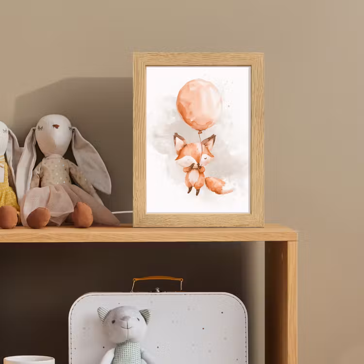 Vos - Pastel kleuren - Dier Light Box met kabel klein -sfeer2_kind