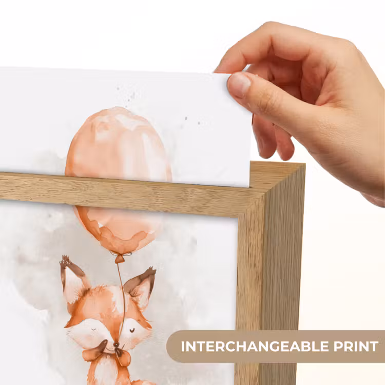 Vos - Pastel kleuren - Dier Light Box met kabel (Kinderlampje) klein -USP_websiteprintEN