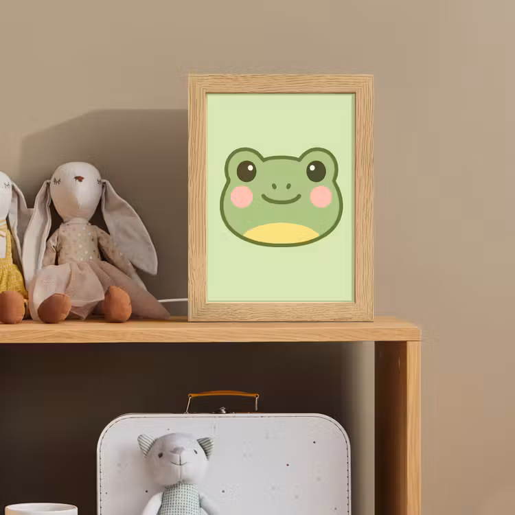 Kikker - Groen - Vriendelijkheid Light Box met kabel klein -sfeer2_kind