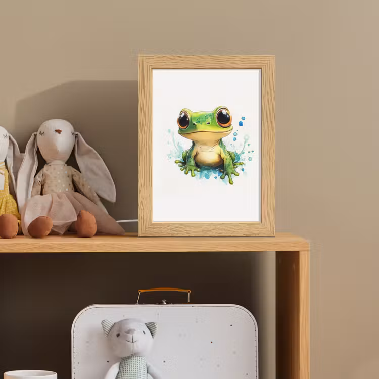 Kikker - Groen - Water - Dieren Light Box met kabel klein -sfeer2_kind