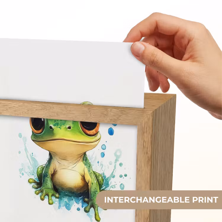 Kikker - Groen - Water - Dieren Light Box met kabel (Kinderlampje) klein -USP_websiteprintEN