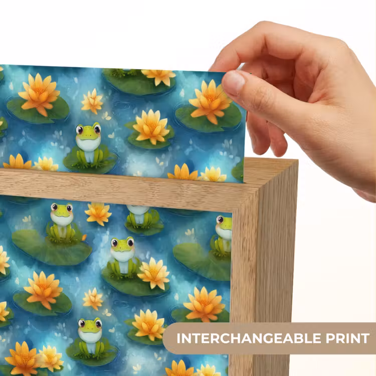 Kikker - Lelies - Groen Light Box met kabel (Kinderlampje) klein 904 -USP_websiteprintEN