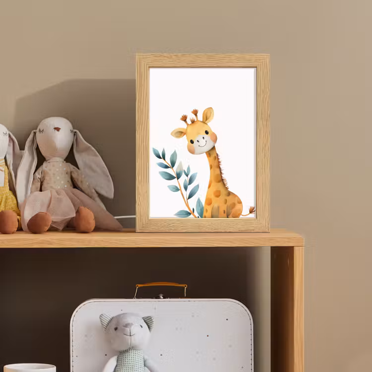 Giraf - Dier - Wilde dieren Light Box met kabel klein -sfeer2_kind