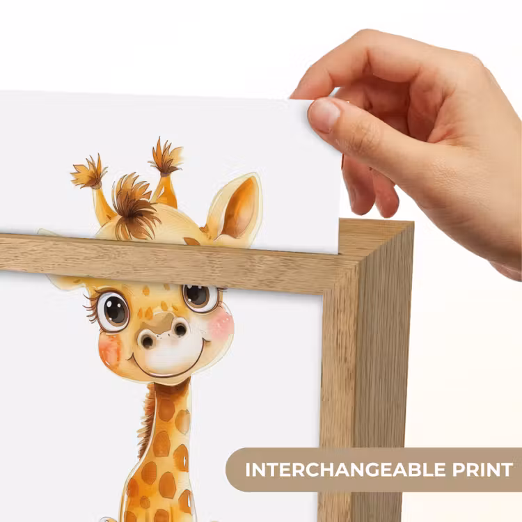 Giraf - Baby dier - Wilde dieren Light Box met kabel (Kinderlampje) klein -USP_websiteprintEN