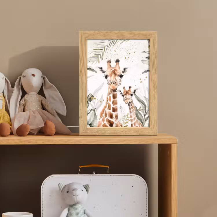 Giraffe - Natuur - Kinderen - Dieren Light Box met kabel klein -sfeer2_kind