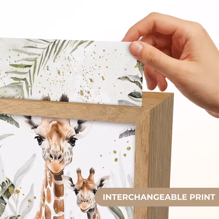 Giraffe - Natuur - Kinderen - Dieren Light Box met kabel (Kinderlampje) klein -USP_websiteprintEN