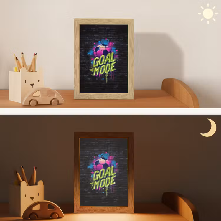 Goal - Mode - Neon - Voetbal Light Box met kabel klein -sfeer3_kind