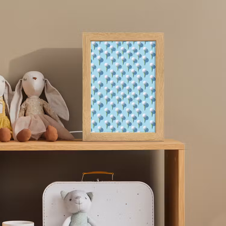 Golf - Ballen - Blauw Light Box met kabel (Kinderlampje) klein 904 -sfeer2_kind