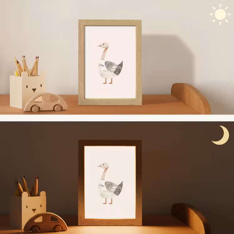 Gans - Dier - Pastel kleuren Light Box met kabel klein -sfeer3_kind