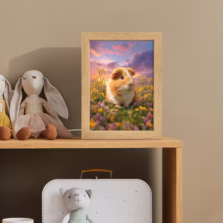 Cavia - Kleurrijk - Bloemen Light Box met kabel klein -sfeer2_kind
