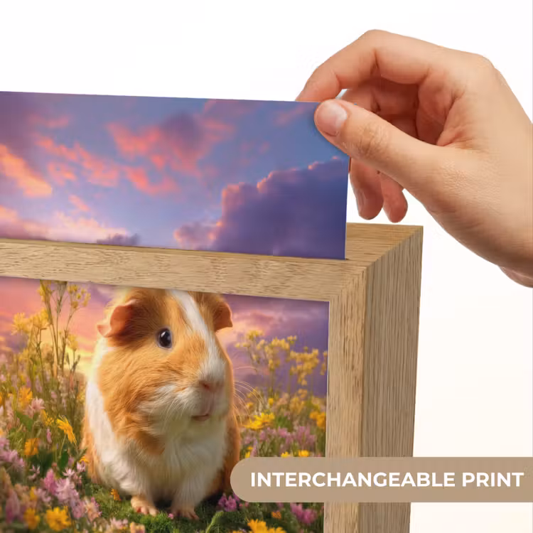 Cavia - Kleurrijk - Bloemen Light Box met kabel (Kinderlampje) klein -USP_websiteprintEN