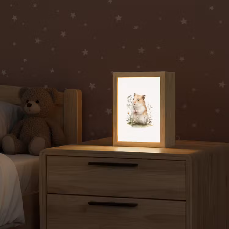Hamster - Bloemen Light Box met kabel klein -sfeer1_kind