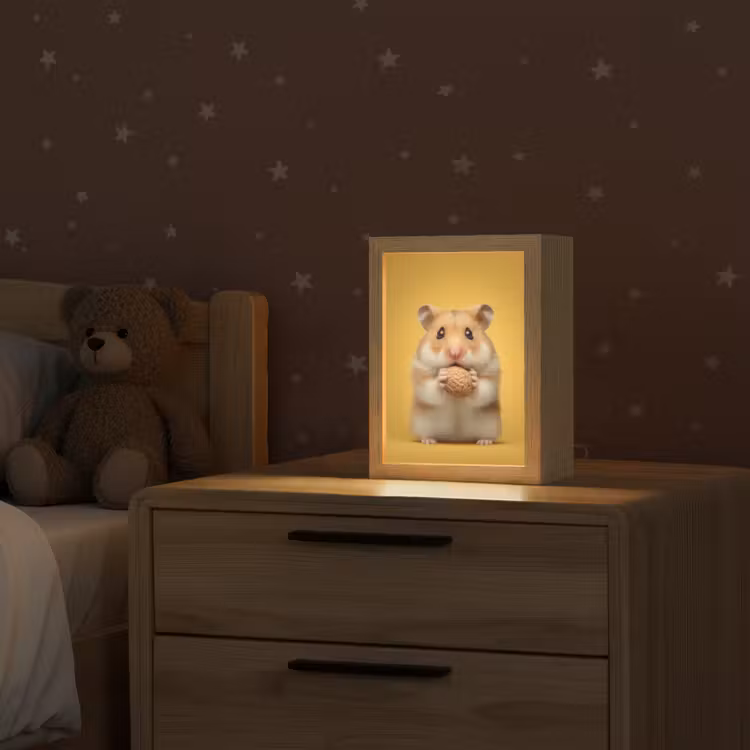 Hamster - Nootje - Geel - Knaagdier Light Box met kabel klein -sfeer1_kind