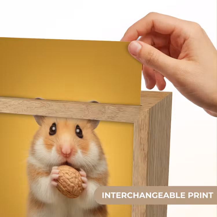 Hamster - Nootje - Geel - Knaagdier Light Box met kabel (Kinderlampje) klein -USP_websiteprintEN