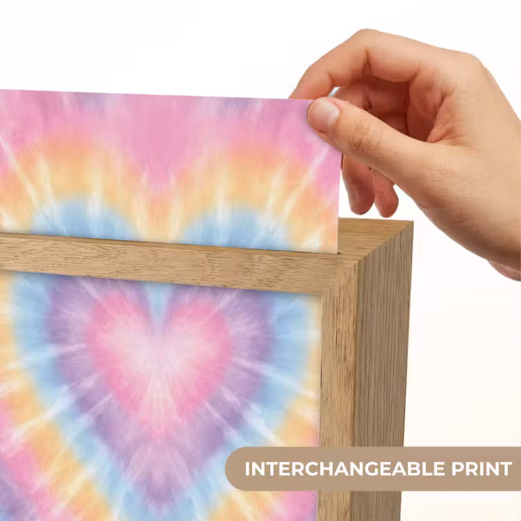 Hartvorm - Pastelkleuren - Tie Dye Light Box met kabel (Kinderlampje) klein -USP_websiteprintEN