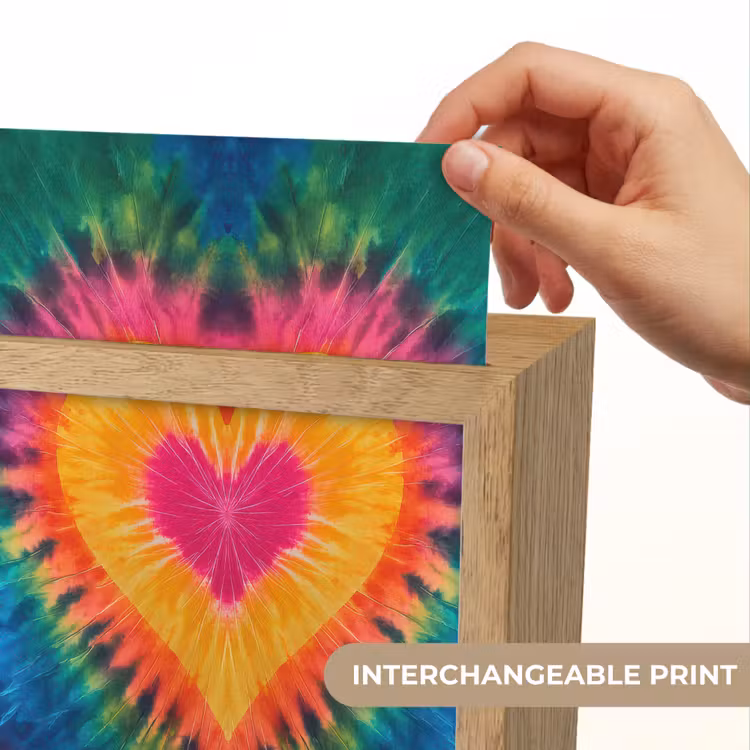 Hart - Tie Dye - Kleurrijk Light Box met kabel (Kinderlampje) klein -USP_websiteprintEN