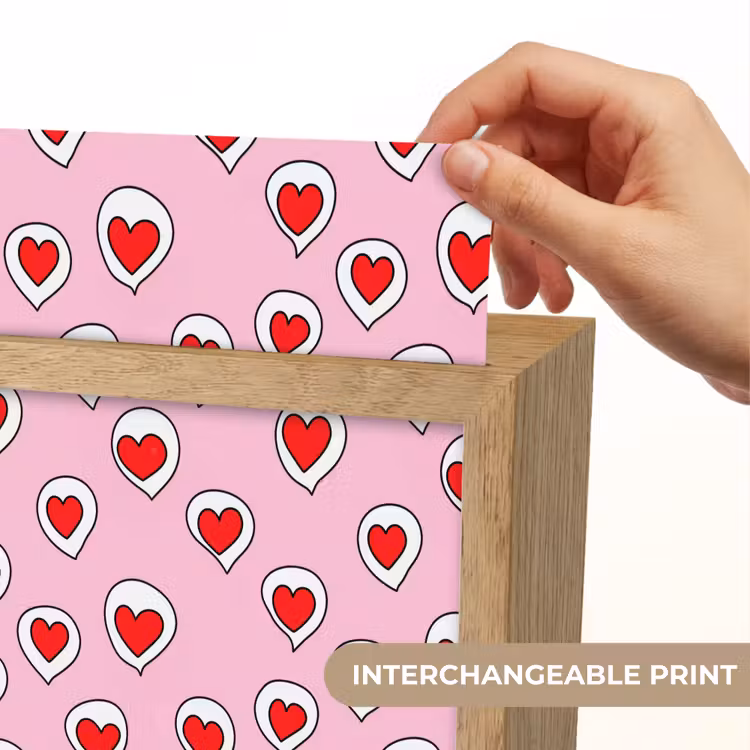 Hartjes - Patroon - Rood Light Box met kabel (Kinderlampje) klein 904 -USP_websiteprintEN