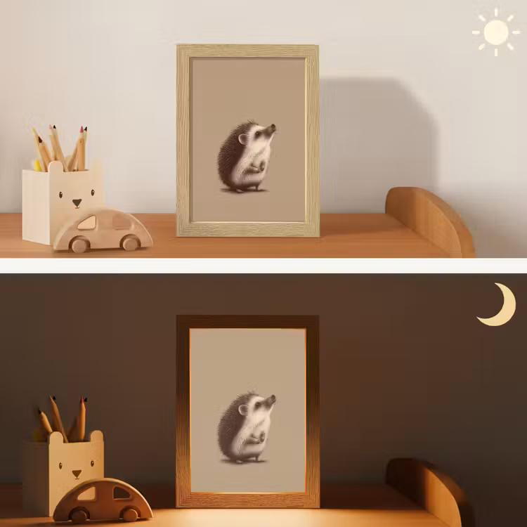 Egel - Snuitje - Bruin - Stekels Light Box met kabel klein -sfeer3_kind